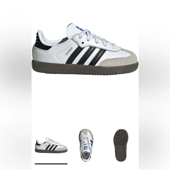 Adidas | Samba | Toddler Kids OG White, Black Gum Sneakers Size 11K - Picture 7 of 7